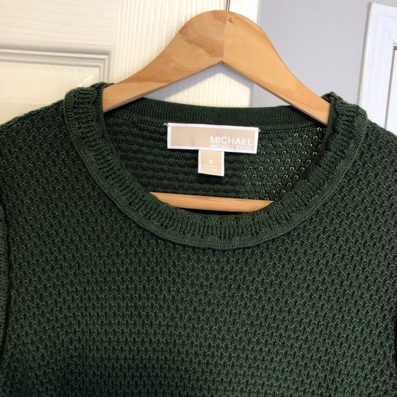 Michael Kors green mini sweater dress - Picture 2 of 5